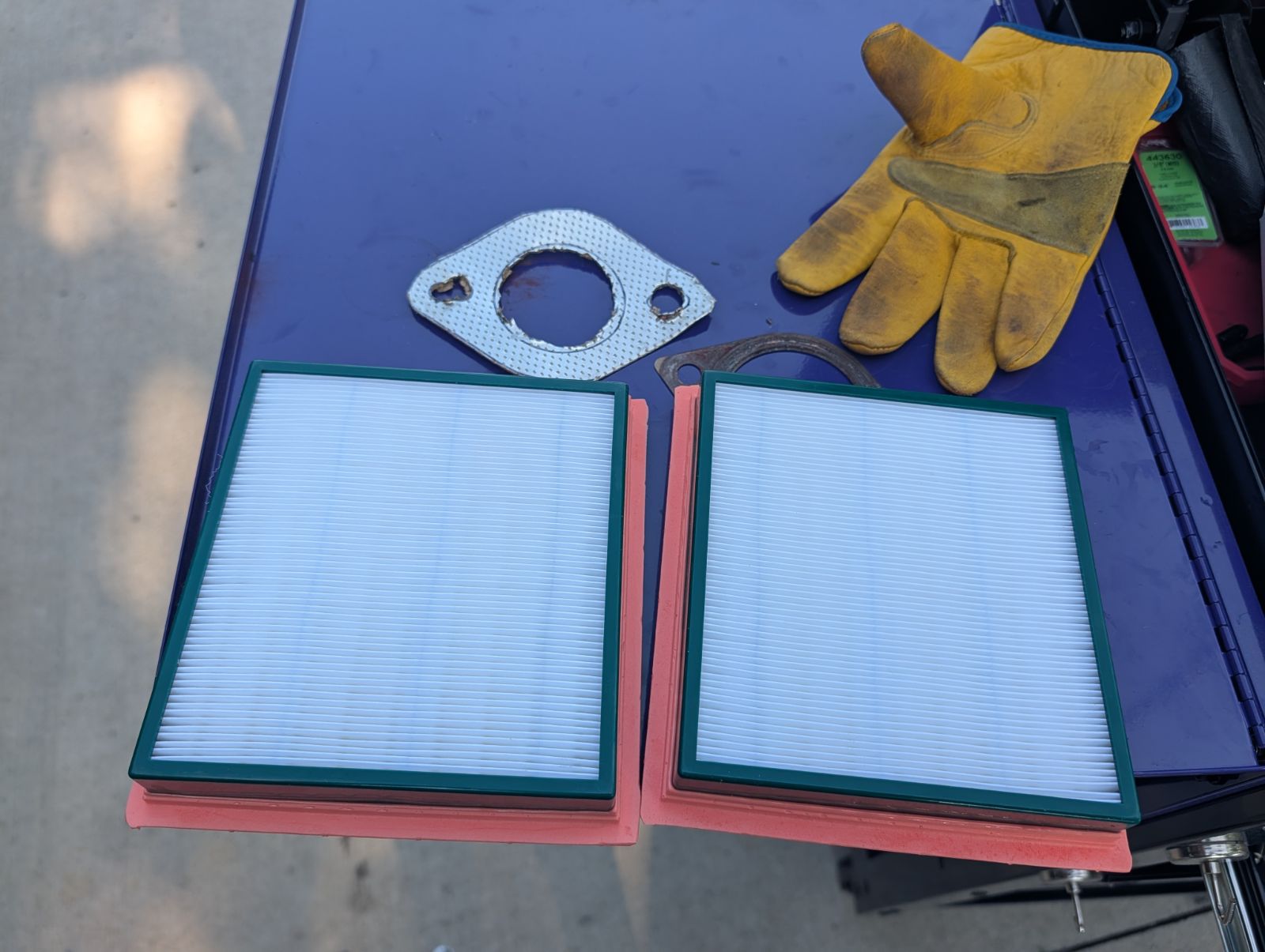 New gaskets / filters